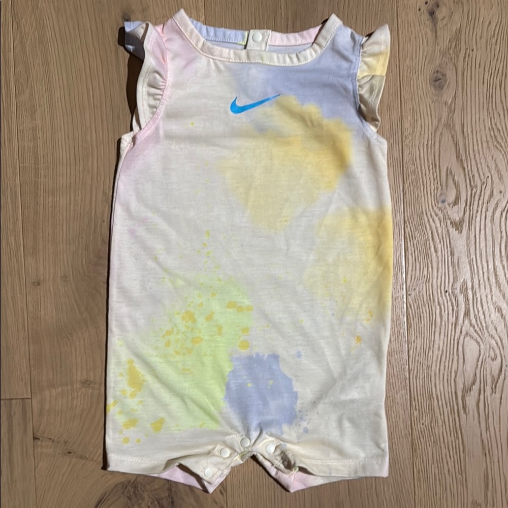 Nike Pastel Tie-Dye Baby Romper Size 18M